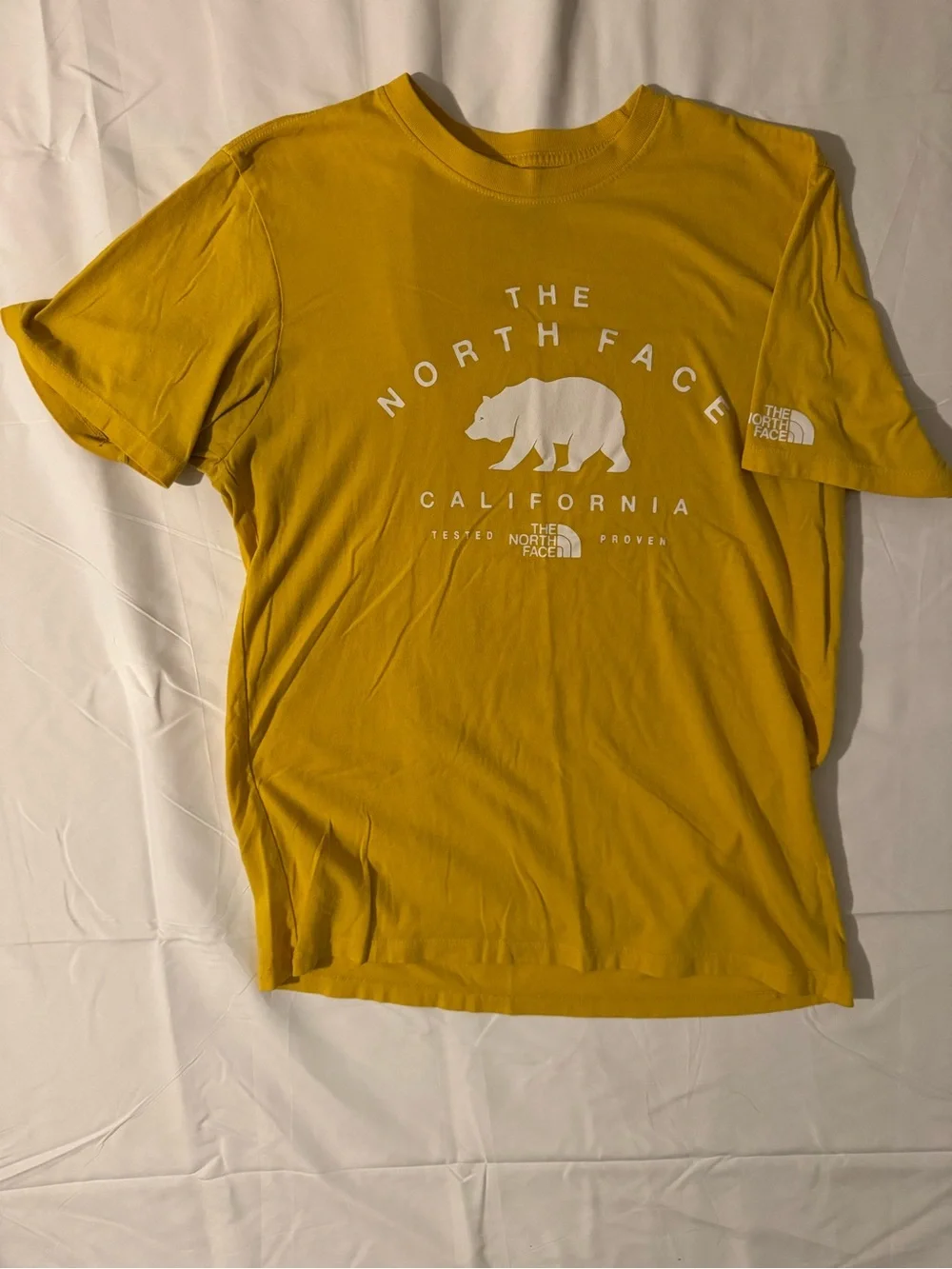 The North Face Men’s Yellow California Bear Logo Tee